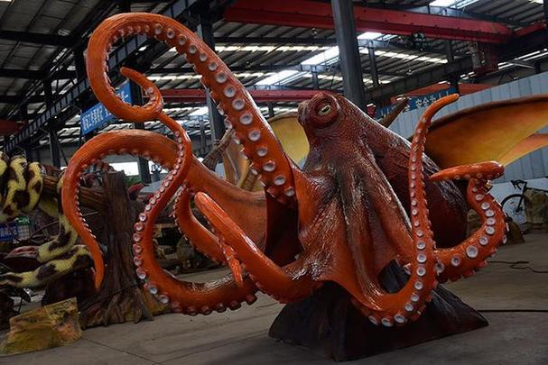 章魚雕塑 海洋生物景觀的靈動之魂